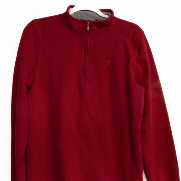 Charles River Mens Half-Zip Pullover Jacket Red Size L - Picture 4 of 8